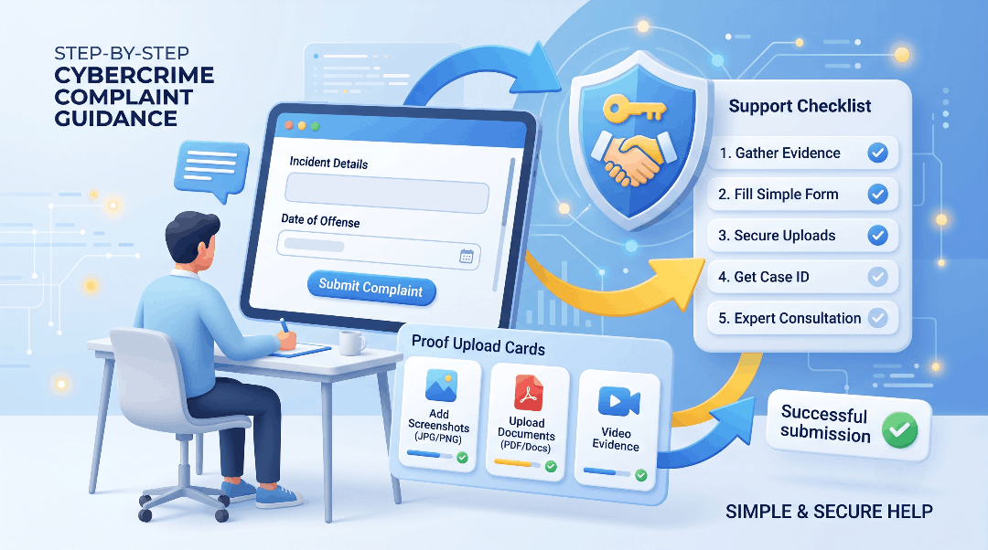 Guided cyber crime complaint support